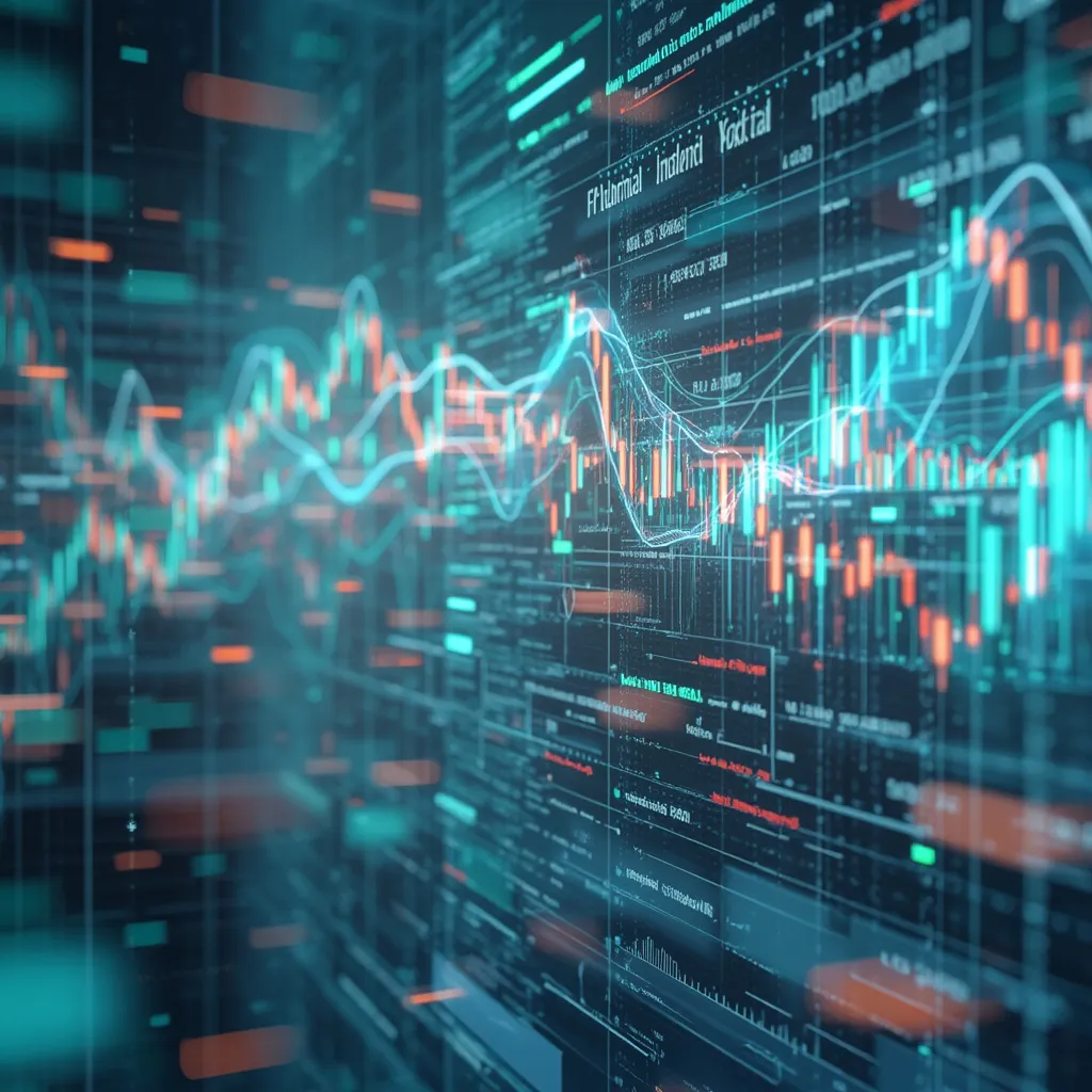 Visualisation de l'IA analysant des données financières